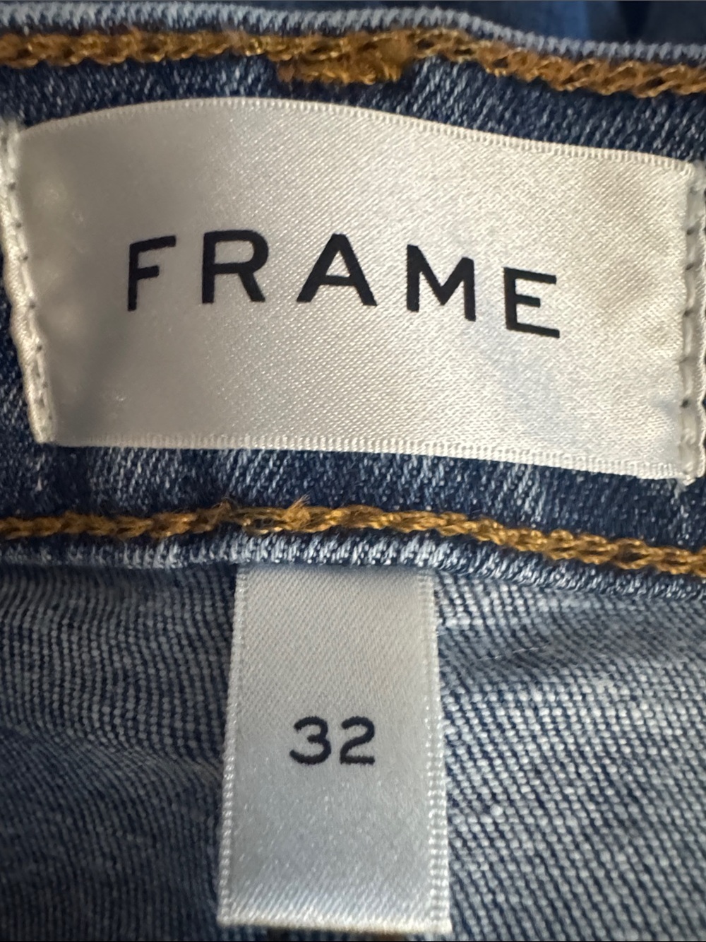FRAME Le Sleek Straight Denim Jeans Ankle Cropped High-Rise Light Blue 32 Crop - Picture 6 of 8